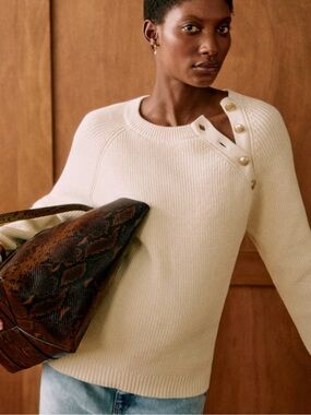 NWT SEZANE GARY JUMPER ECRU